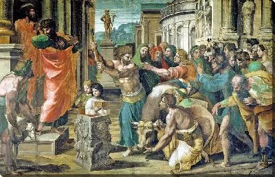 Картина Жертвоприношение в Листре