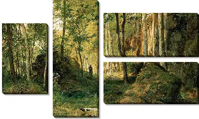 Пейзаж с охотником. Остров Валаам