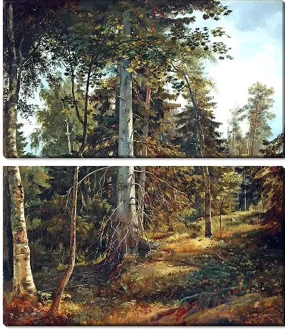Картина Лесная чаща