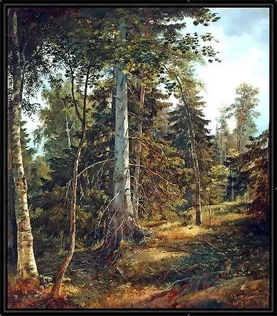 Картина Лесная чаща
