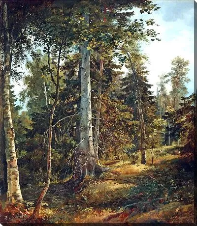 Картина Лесная чаща