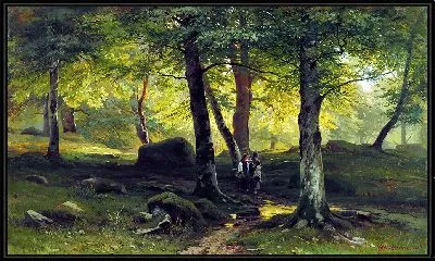 Картина В роще