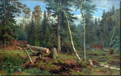 Картина Лесозаготовки