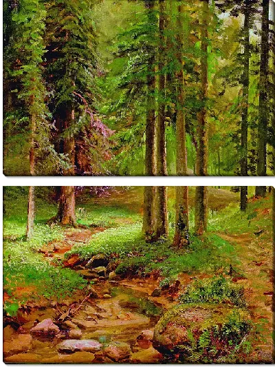 Картина Лесной пейзаж
