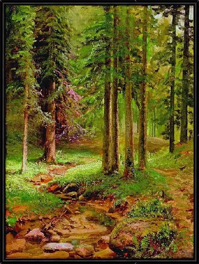Картина Лесной пейзаж