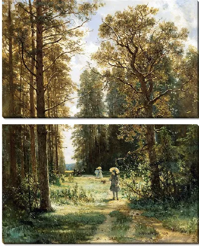 Картина Тропа в лесу