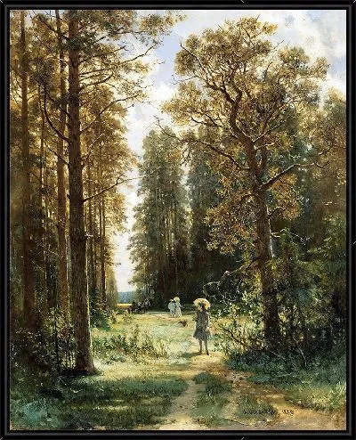Картина Тропа в лесу