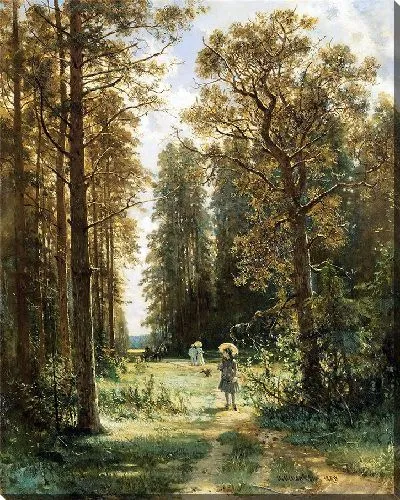 Картина Тропа в лесу