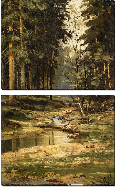 Картина Лесной ручей