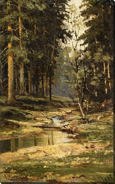 Картина Лесной ручей