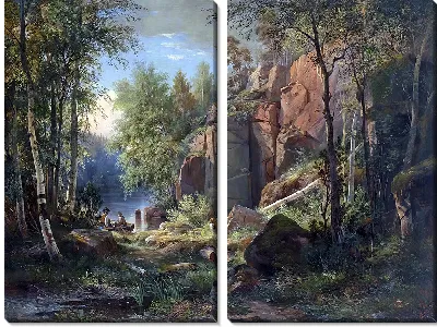 Картина Вид на остров Валаам