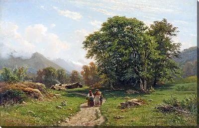 Картина Швейцарский пейзаж