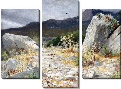 Картина Горная тропа. Крым