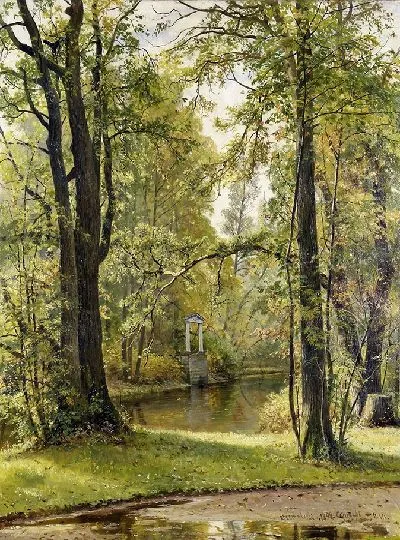 Картина Осень на Крестовском острове.