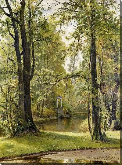 Картина Осень на Крестовском острове.