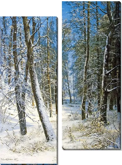 Картина Зима в лесу (Мороз)