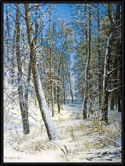 Картина Зима в лесу (Мороз)