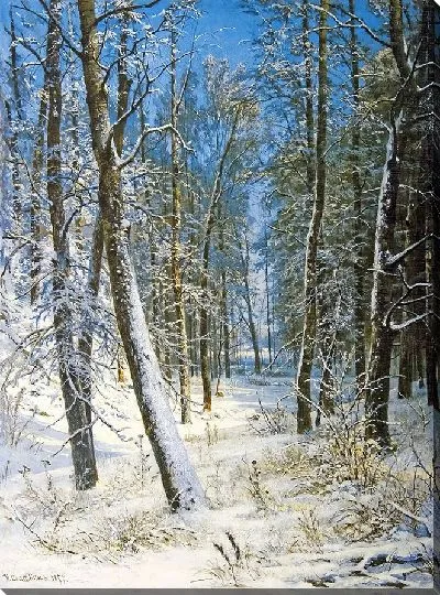 Картина Зима в лесу (Мороз)