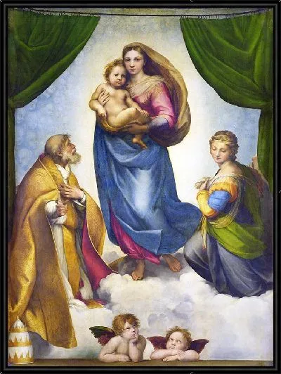 Картина Сикстинская Мадонна (с цветокоррекцией)