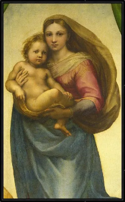 Картина Фрагмент "Сикстинская Мадонна"