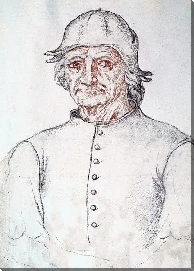 Картина маслом Портрет Иеронима Босха (Приписывается Жаку Ле Буку)