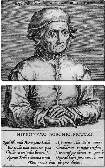 Модульная картина Портрет Иеронима Босха (Корнелис Корт)