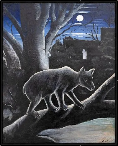 Картина Медведь в лунную ночь