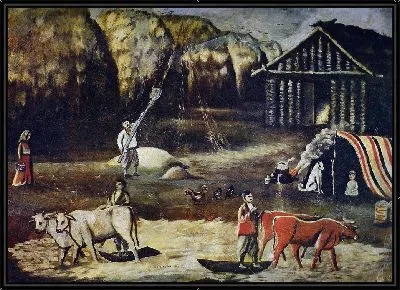 Картина На гумне