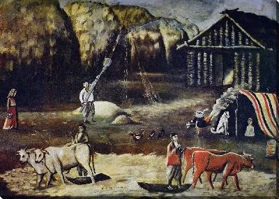 Картина На гумне