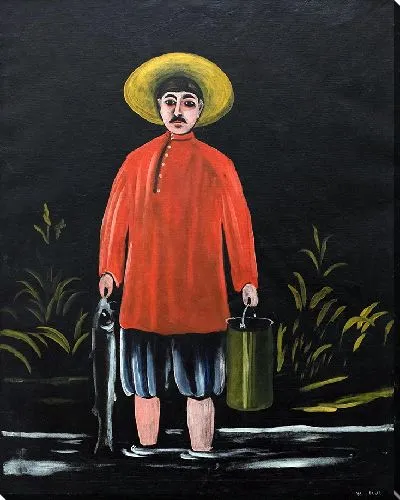 Картина Рыбак в красной рубашке