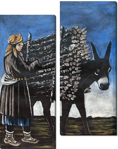 Картина Мальчик продавец дров