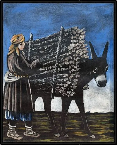 Картина Мальчик продавец дров