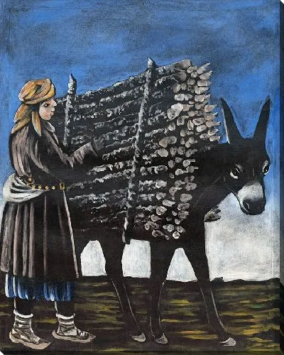 Картина Мальчик продавец дров