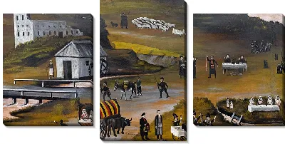 Картина Фрагмент "Праздник св. Георгия в Болниси"