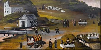 Картина Фрагмент "Праздник св. Георгия в Болниси"