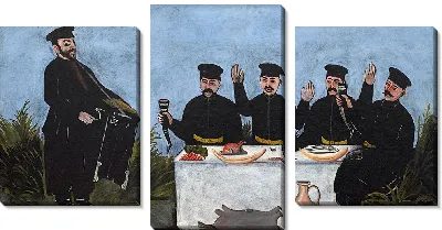 Картина Кутёж с шарманщиком Датико Земель