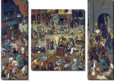 Картина Битва Масленицы и Поста (с цветокоррекцией)