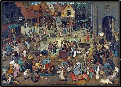 Картина Битва Масленицы и Поста (с цветокоррекцией)