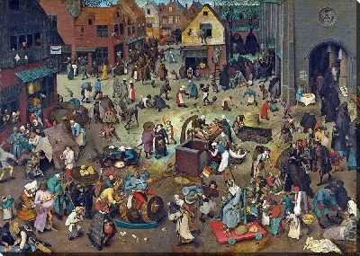 Картина Битва Масленицы и Поста (с цветокоррекцией)