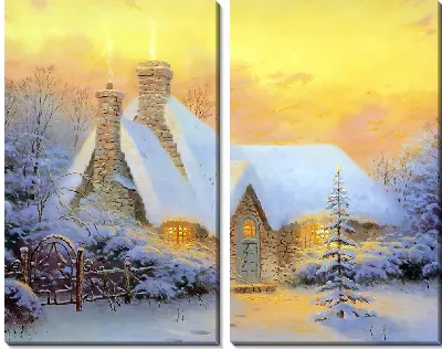 Рождественская елка в коттедже