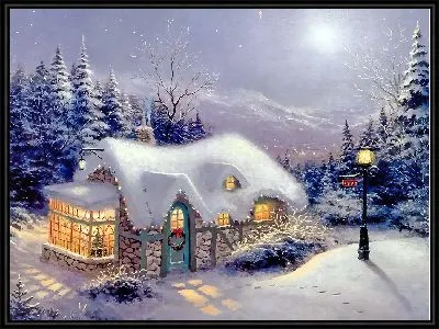 Картина Зимний дом