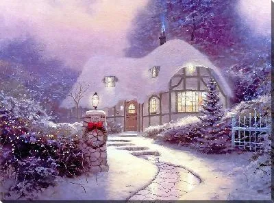 Картина Зимний дом №2