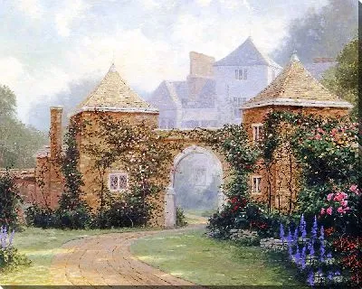 Картина Вход в усадебный дом