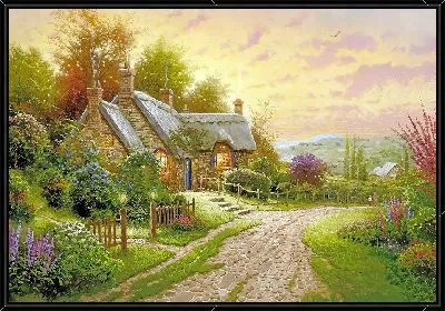 Картина Дом у дороги