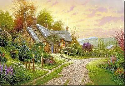 Картина Дом у дороги