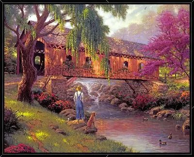 Картина Рыбак и собака