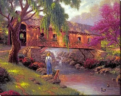 Картина Рыбак и собака