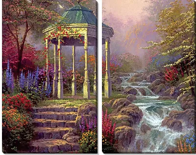 Картина Беседка у ручья
