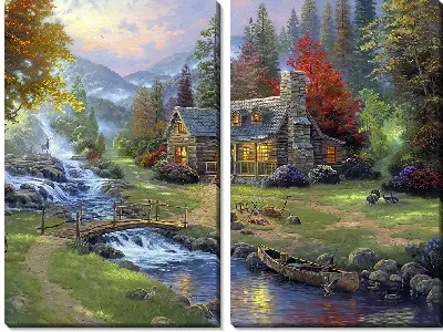 Картина Дом у гор