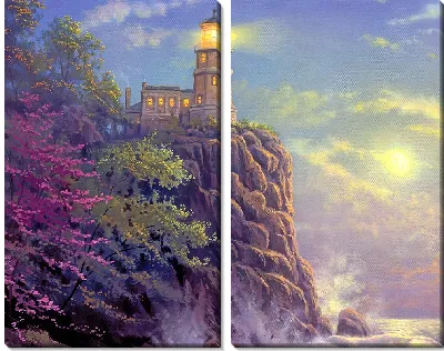 Картина Маяк на скале